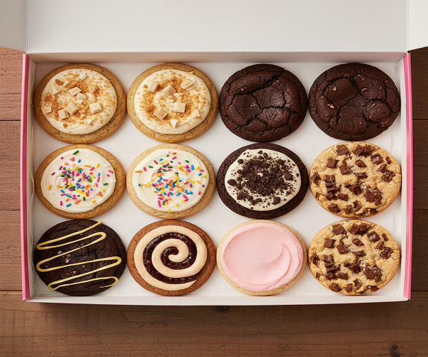 Crumbl cookies party box 12 pack cookies