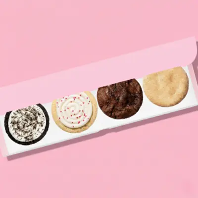 Crumbl Cookies 4 pack box price and flavors