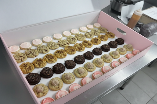 Crumbl mini cookie catering tray assortment